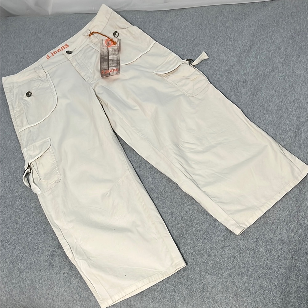 D. Jeans Cargo Crop Ankle Pants Size 8 Baggy Skater Indie Granola Utility